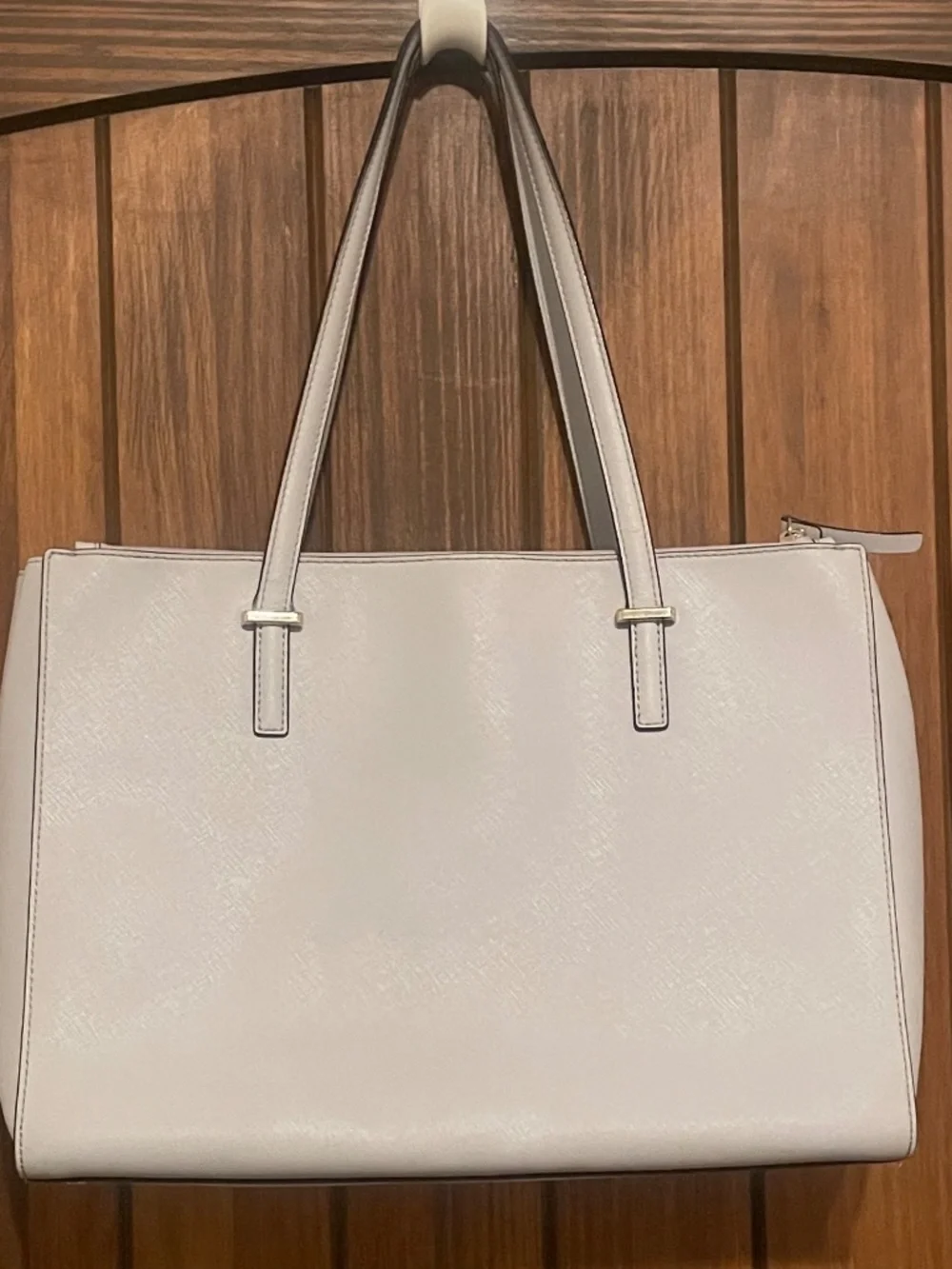 Kate Spade Light Gray/Blue Leather Cedar Street Jensen Tote